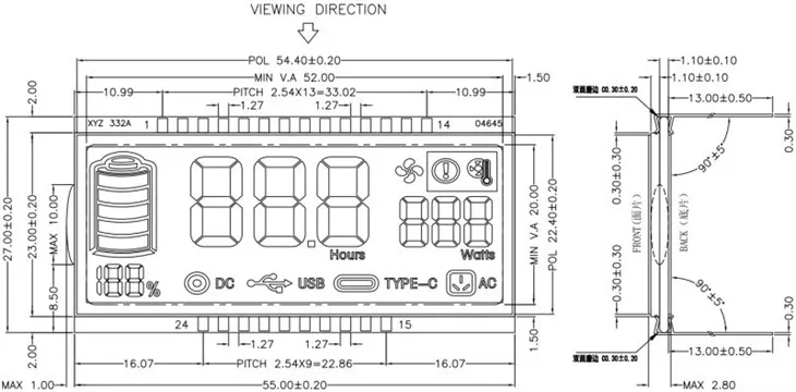 wholesale va lcd module for industrial control instrument